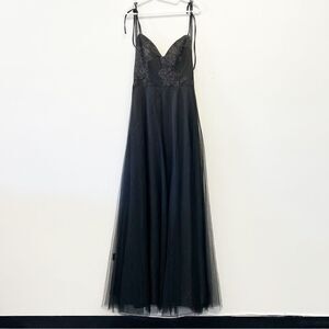 Hayley Paige Occasions Bridesmaid Gown Style 5903 Black, Size 8